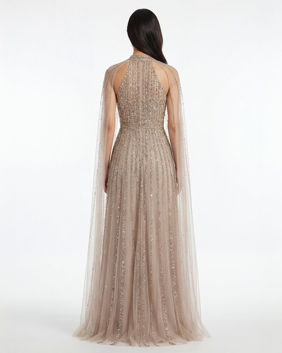 Elise Halter Cape Gown