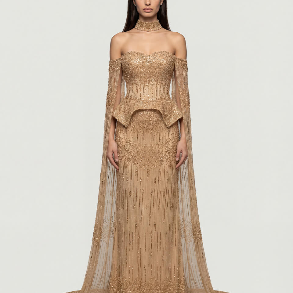 Bianca Crystal Corset Gown