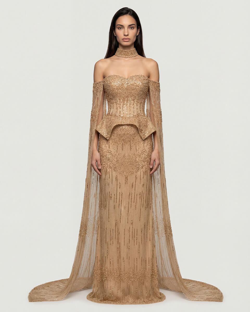 Bianca Crystal Corset Gown