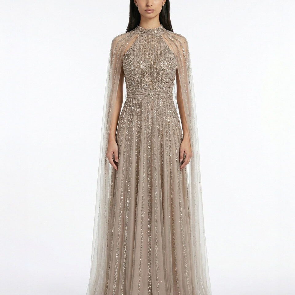Elise Halter Cape Gown
