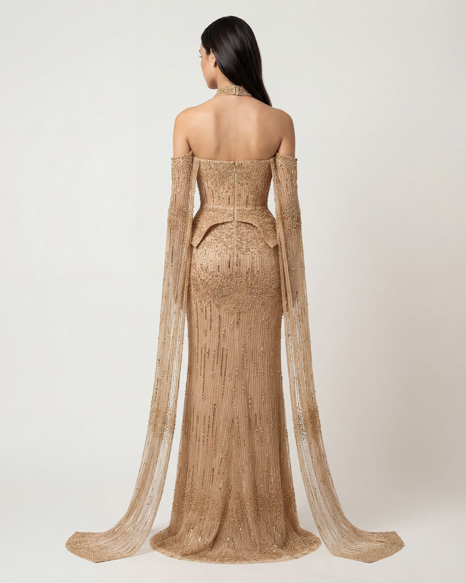 Bianca Crystal Corset Gown