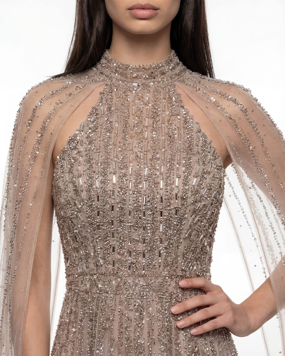 Elise Halter Cape Gown