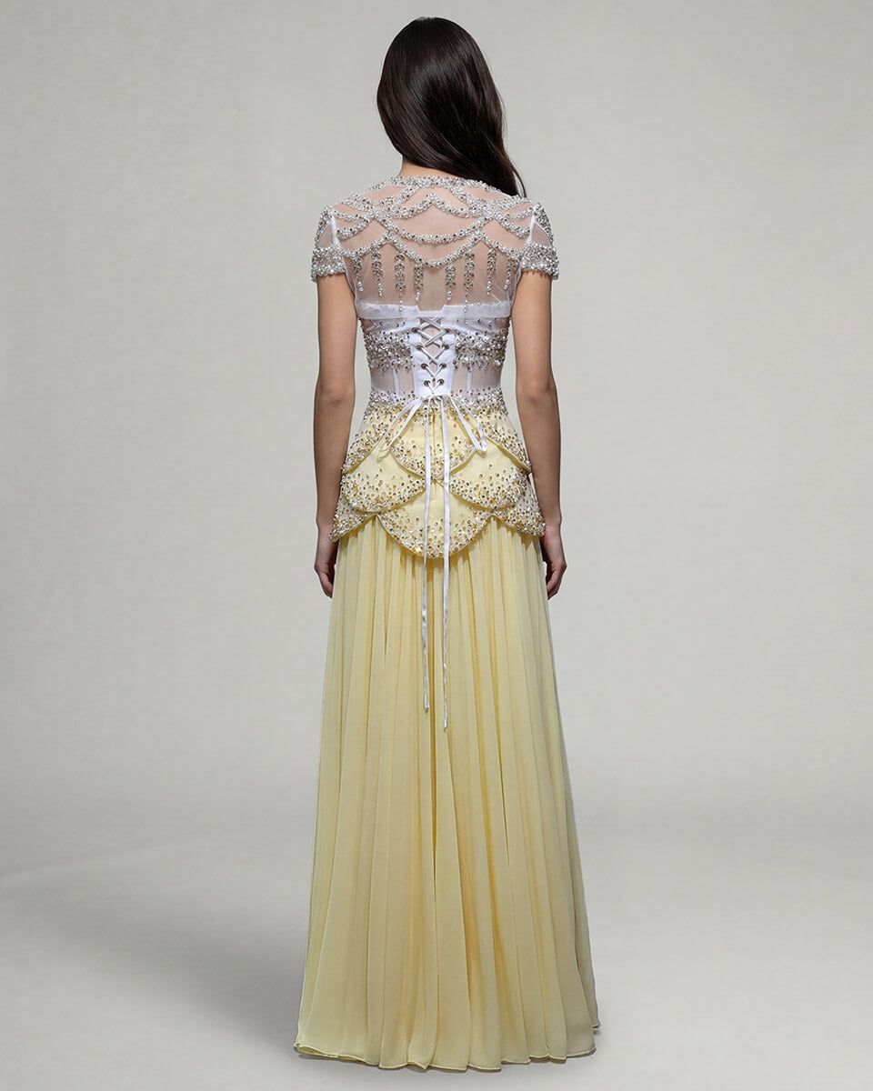 Aurelia Pearl Corset Gown