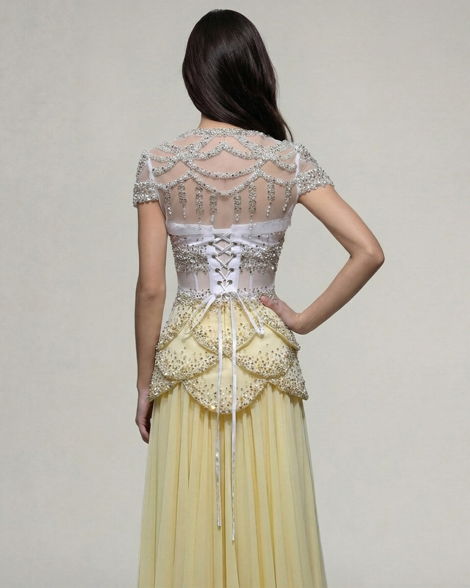 Aurelia Pearl Corset Gown