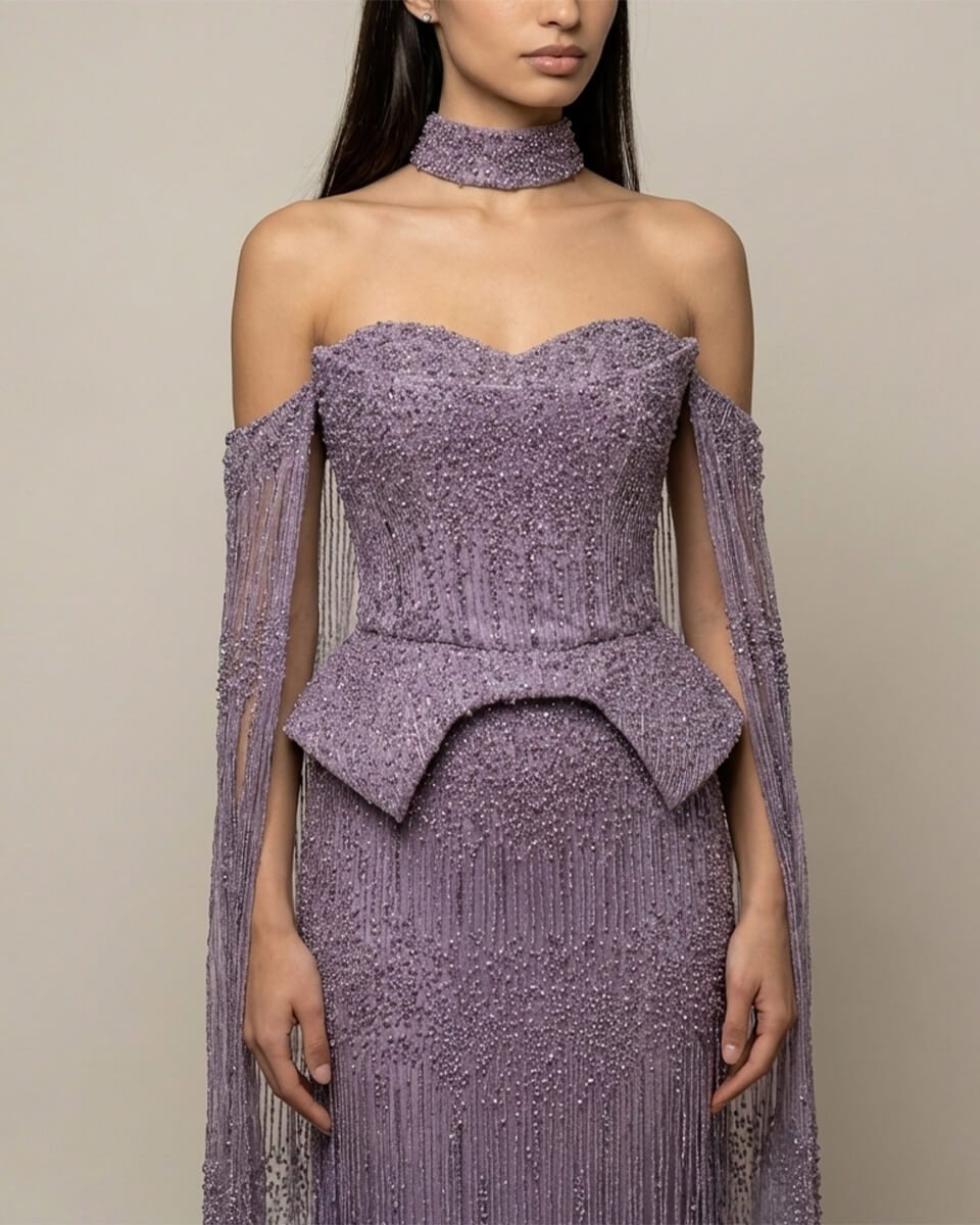 Bianca Crystal Corset Gown