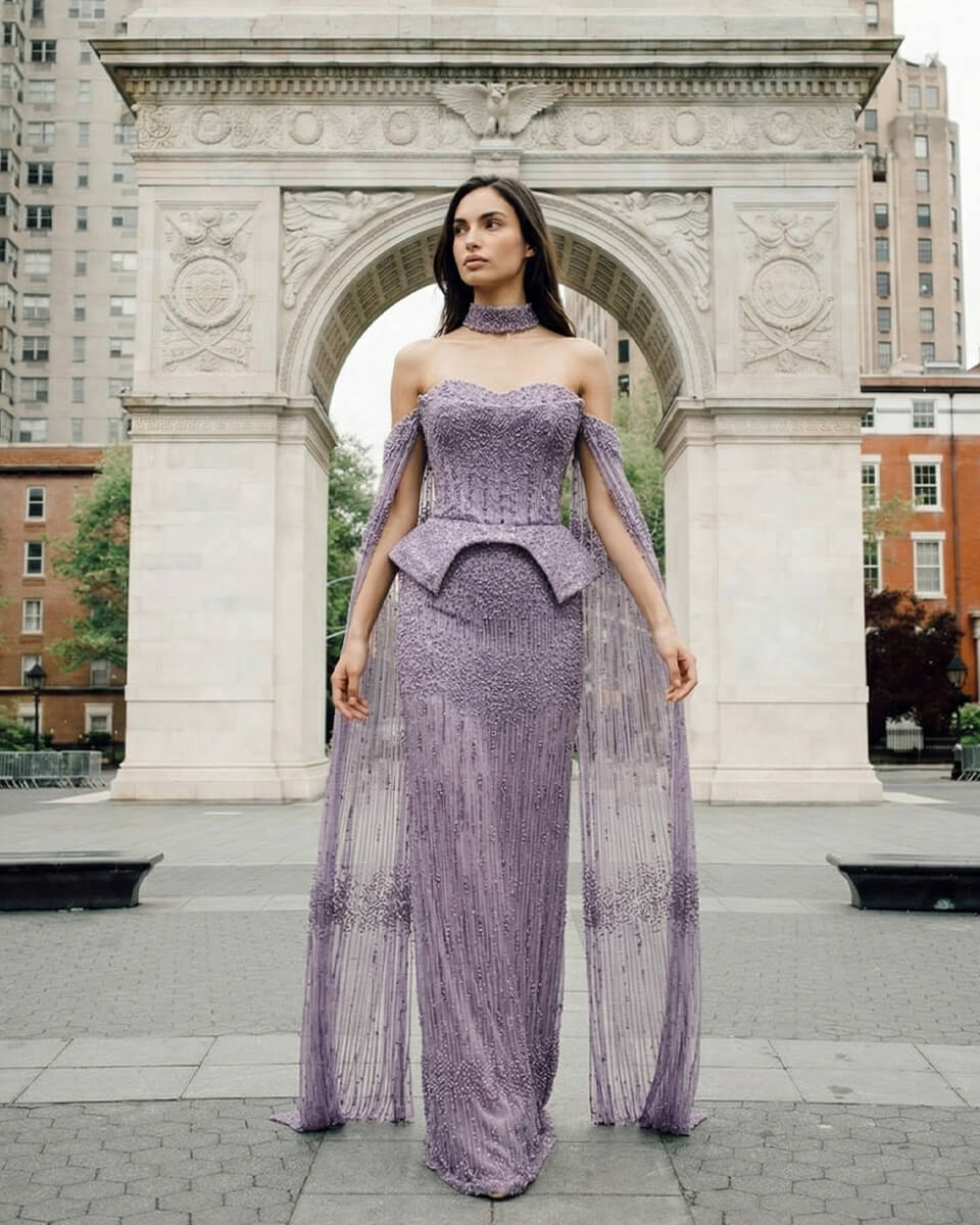 Bianca Crystal Corset Gown